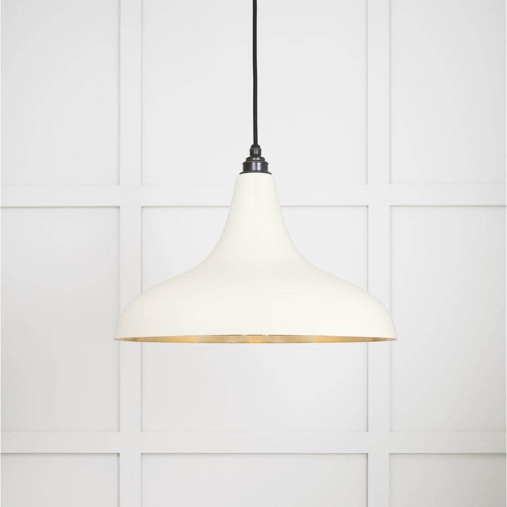 From The Anvil Electrical Smooth Brass / Ceiling Pendants From The Anvil - Smooth Brass Frankley Pendant in Teasel