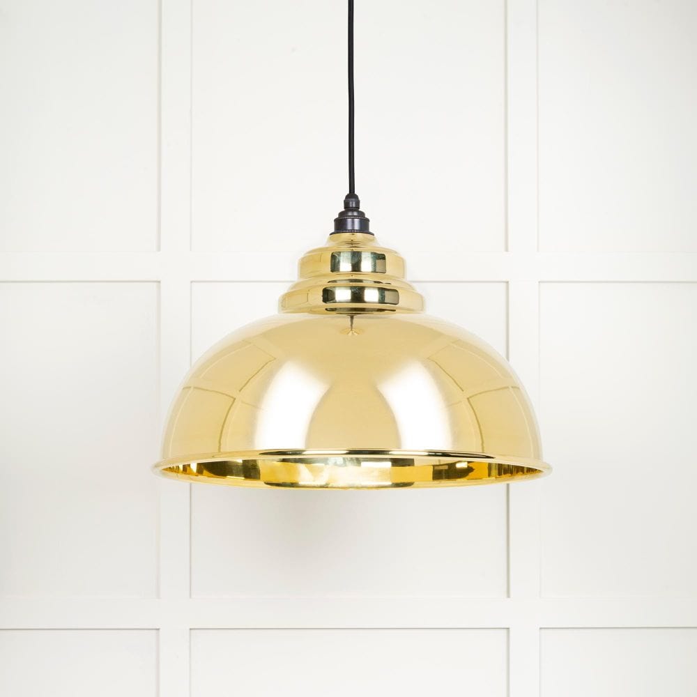 From The Anvil Electrical Smooth Brass / Ceiling Pendants From The Anvil - Smooth Brass Harborne Pendant
