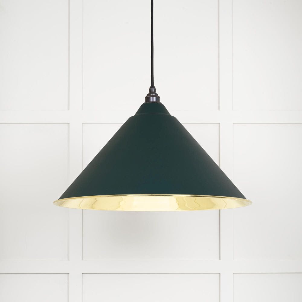 From The Anvil Electrical Smooth Brass / Ceiling Pendants From The Anvil - Smooth Brass Hockley Pendant in Dingle