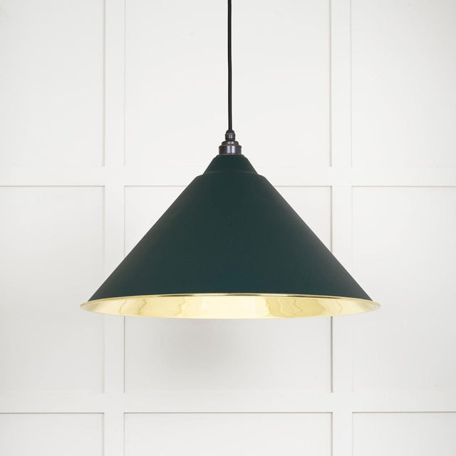 From The Anvil Electrical Smooth Brass / Ceiling Pendants From The Anvil - Smooth Brass Hockley Pendant in Dingle