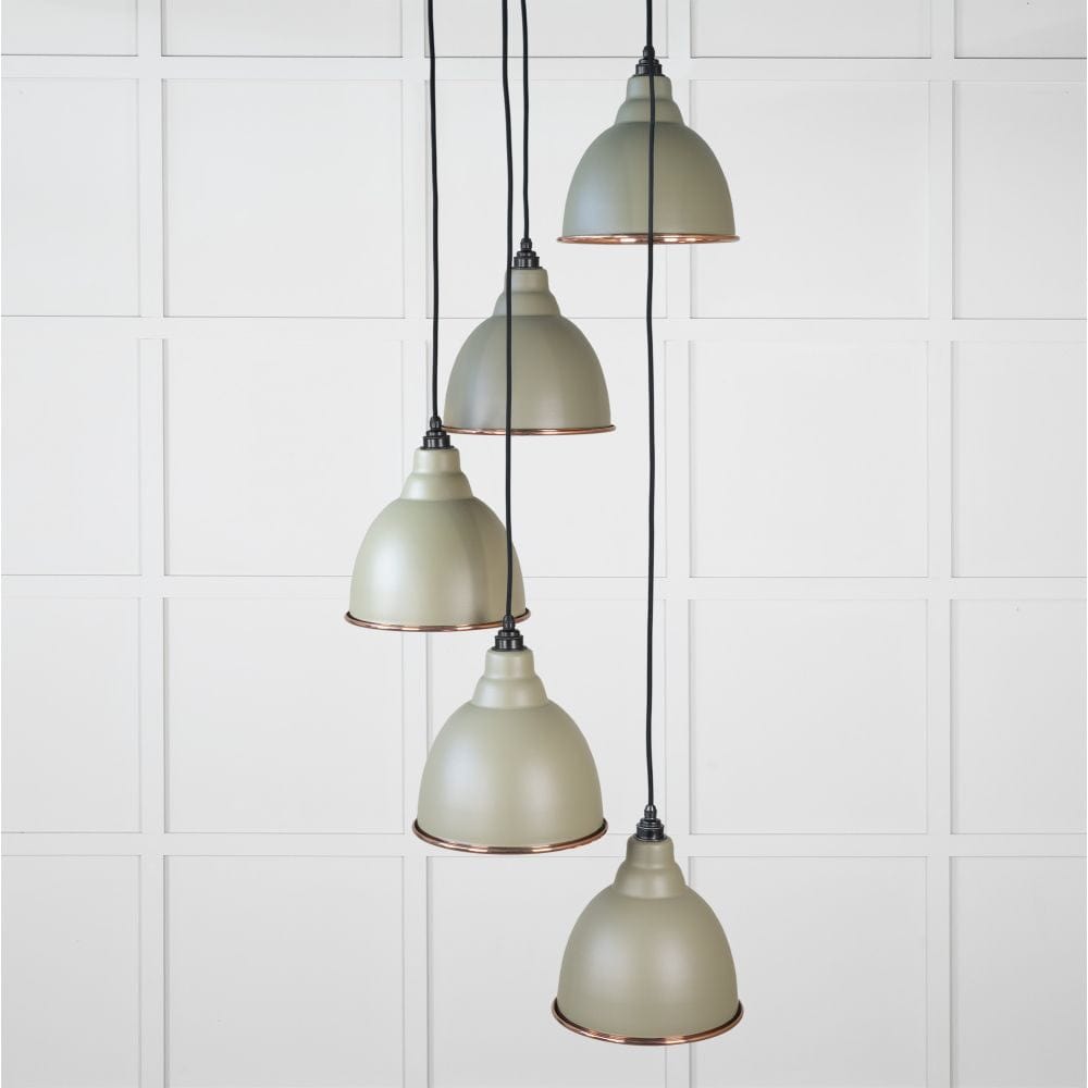 From The Anvil Electrical Smooth Copper / Cluster Pendants From The Anvil - Smooth Copper Brindley Cluster Pendant in Tump