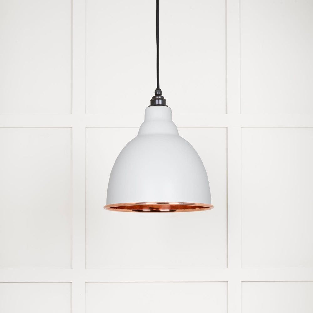 From The Anvil Electrical Smooth Copper / Ceiling Pendants From The Anvil - Smooth Copper Brindley Pendant in Flock
