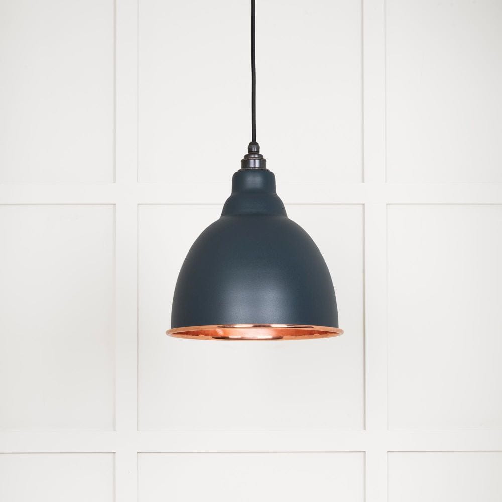 From The Anvil Electrical Smooth Copper / Ceiling Pendants From The Anvil - Smooth Copper Brindley Pendant in Soot