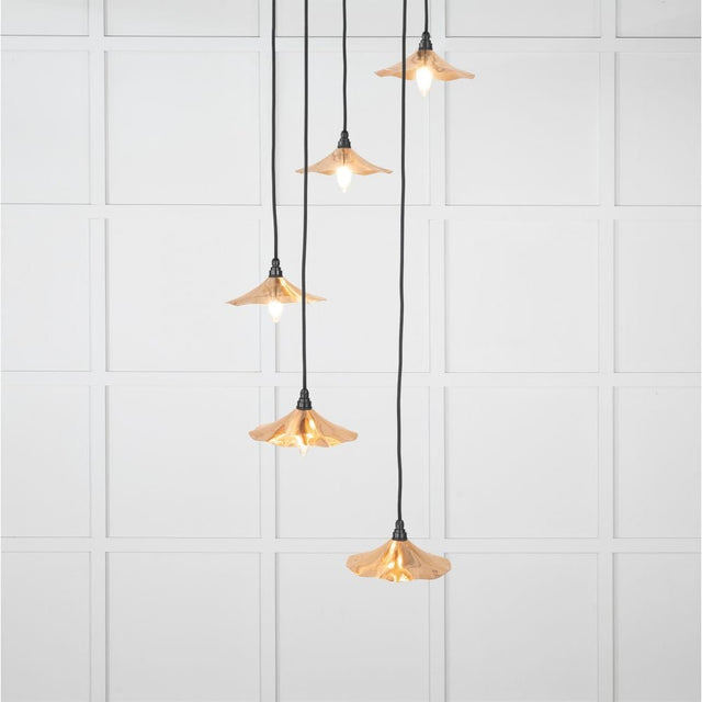 From The Anvil Electrical Smooth Copper / Cluster Pendants From The Anvil - Smooth Copper Flora Cluster Pendant