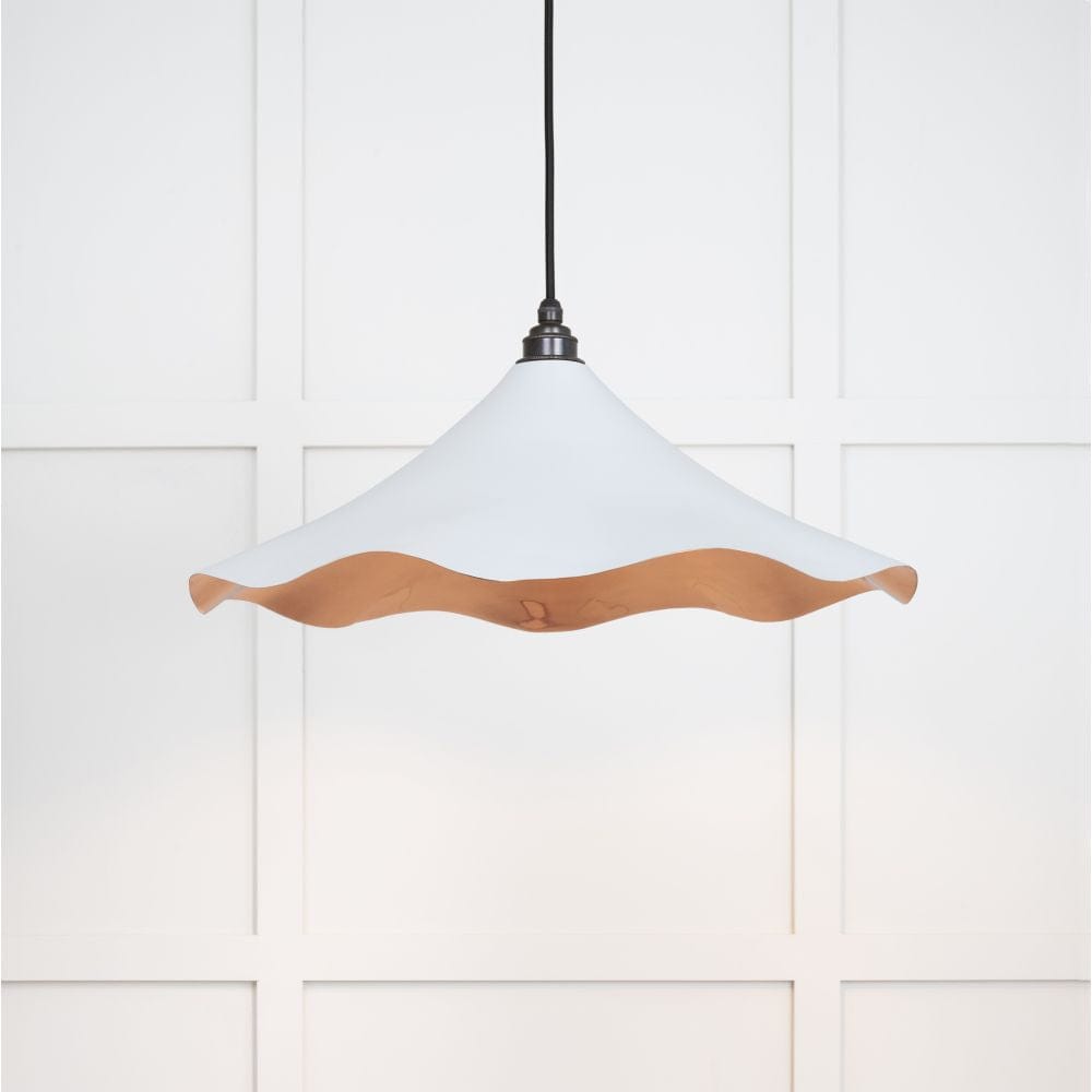 From The Anvil Electrical Smooth Copper / Ceiling Pendants From The Anvil - Smooth Copper Flora Pendant in Birch