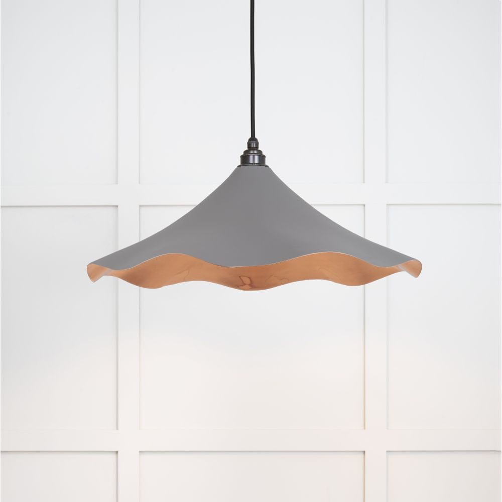 From The Anvil Electrical Smooth Copper / Ceiling Pendants From The Anvil - Smooth Copper Flora Pendant in Bluff