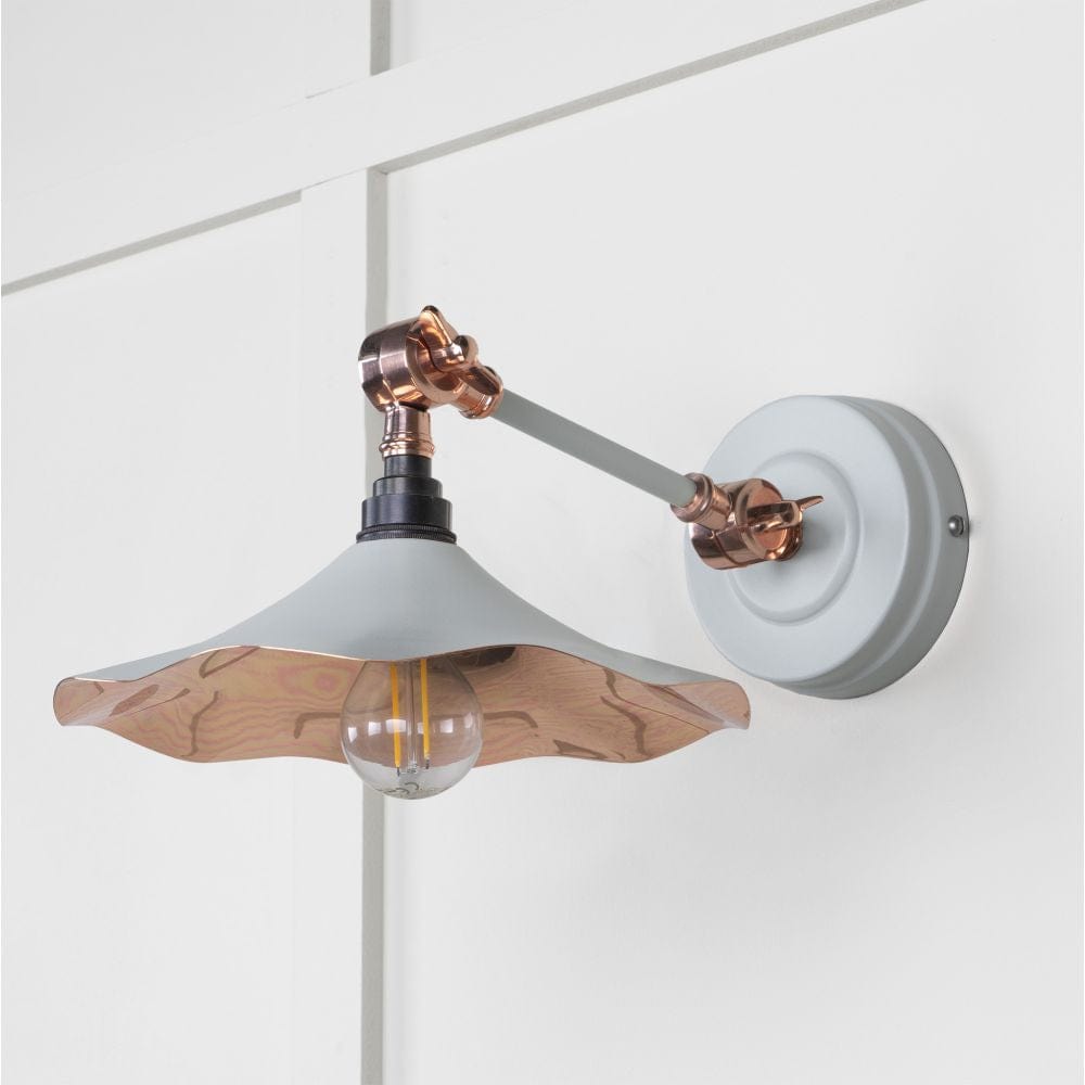 From The Anvil Electrical Smooth Copper / Wall Lights From The Anvil - Smooth Copper Flora Wall Light in Birch