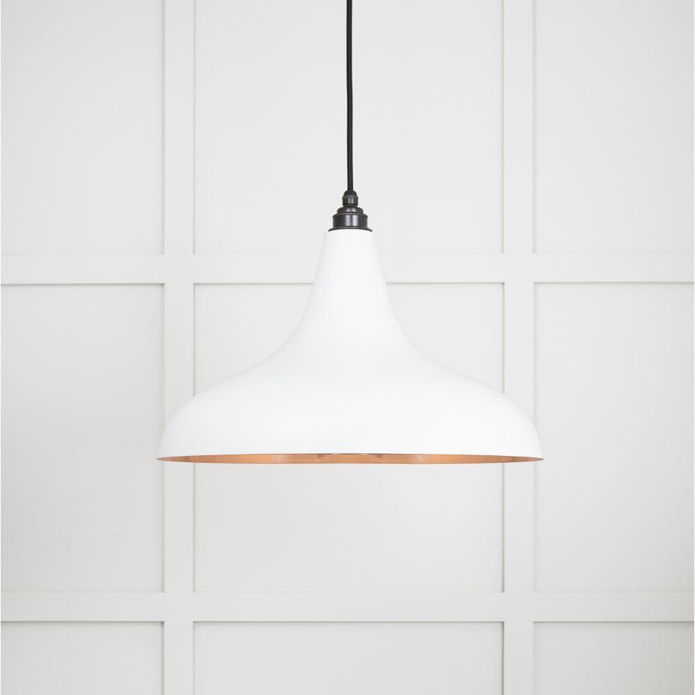 From The Anvil Electrical Smooth Copper / Ceiling Pendants From The Anvil - Smooth Copper Frankley Pendant in Flock