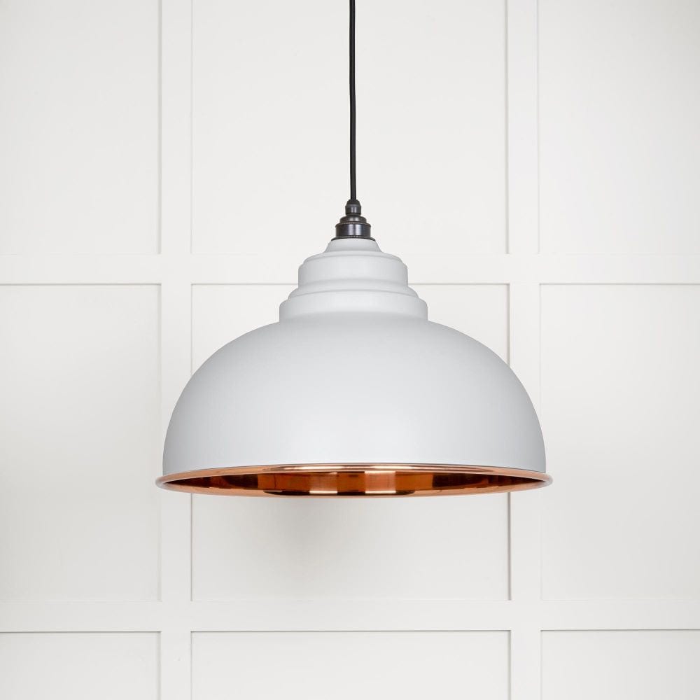 From The Anvil Electrical Smooth Copper / Ceiling Pendants From The Anvil - Smooth Copper Harborne Pendant in Flock