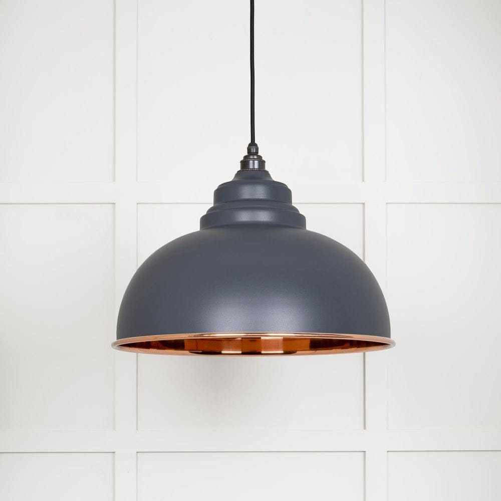 From The Anvil Electrical Smooth Copper / Ceiling Pendants From The Anvil - Smooth Copper Harborne Pendant in Slate