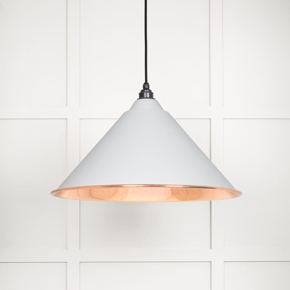 From The Anvil Electrical Smooth Copper / Ceiling Pendants From The Anvil - Smooth Copper Hockley Pendant in Flock