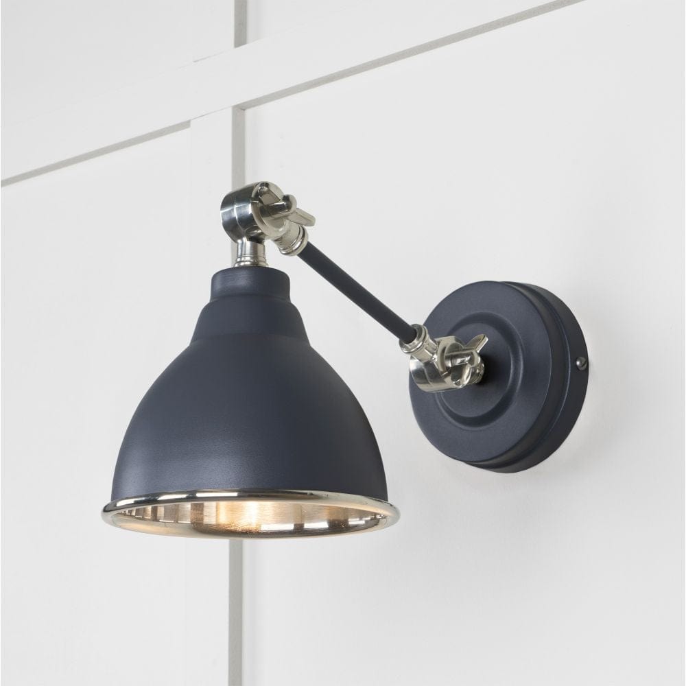 From The Anvil Electrical Smooth Nickel / Wall Lights From The Anvil - Smooth Nickel Brindley Wall Light in Slate