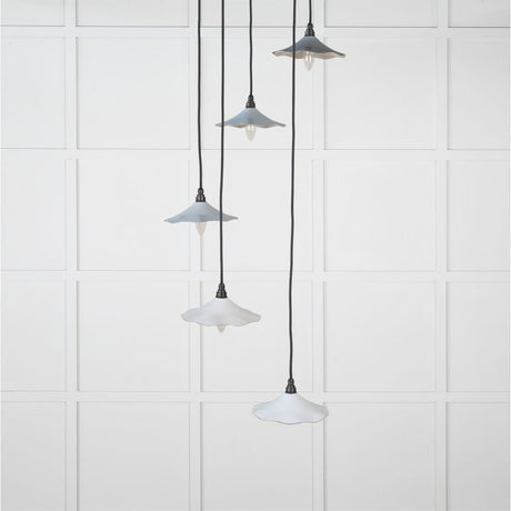 From The Anvil Electrical Smooth Nickel / Cluster Pendants From The Anvil - Smooth Nickel Flora Cluster Pendant in Birch