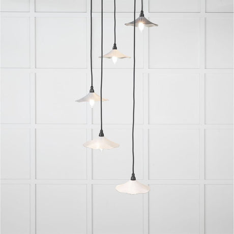 From The Anvil Electrical Smooth Nickel / Cluster Pendants From The Anvil - Smooth Nickel Flora Cluster Pendant in Birch