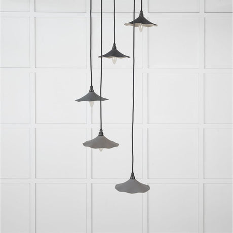 From The Anvil Electrical Smooth Nickel / Cluster Pendants From The Anvil - Smooth Nickel Flora Cluster Pendant in Bluff