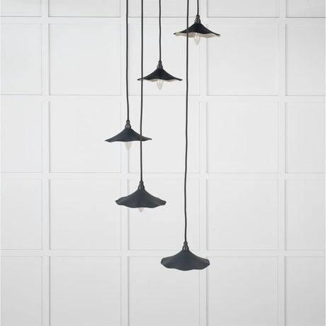 From The Anvil Electrical Smooth Nickel / Cluster Pendants From The Anvil - Smooth Nickel Flora Cluster Pendant in Soot