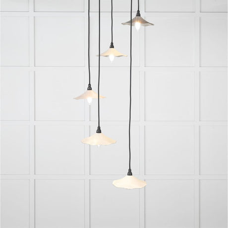 From The Anvil Electrical Smooth Nickel / Cluster Pendants From The Anvil - Smooth Nickel Flora Cluster Pendant in Teasel