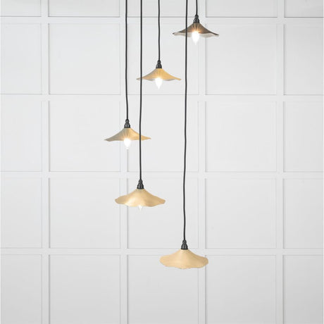 From The Anvil Electrical Smooth Nickel / Cluster Pendants From The Anvil - Smooth Nickel Flora Cluster Pendant in Tump