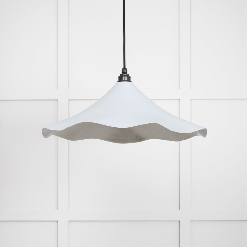From The Anvil Electrical Smooth Nickel / Ceiling Pendants From The Anvil - Smooth Nickel Flora Pendant in Birch