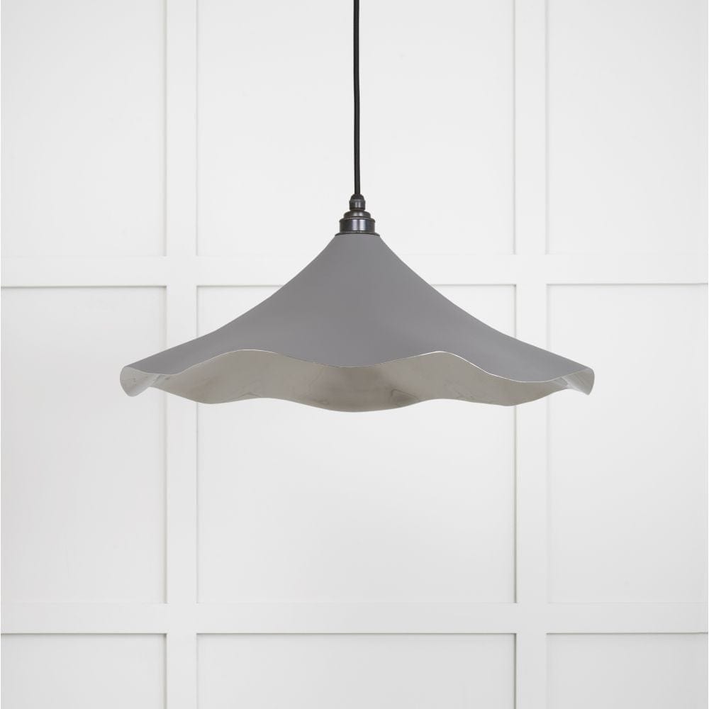 From The Anvil Electrical Smooth Nickel / Ceiling Pendants From The Anvil - Smooth Nickel Flora Pendant in Bluff
