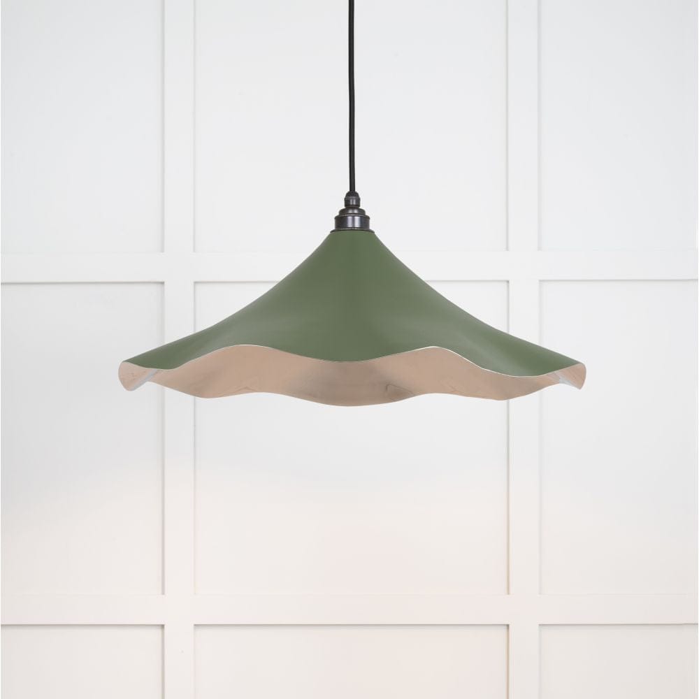 From The Anvil Electrical Smooth Nickel / Ceiling Pendants From The Anvil - Smooth Nickel Flora Pendant in Heath