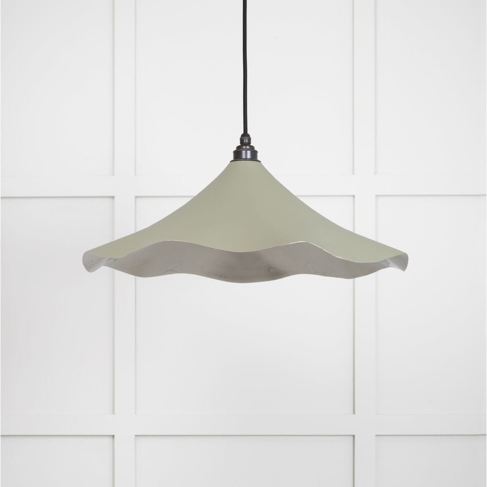 From The Anvil Electrical Smooth Nickel / Ceiling Pendants From The Anvil - Smooth Nickel Flora Pendant in Tump
