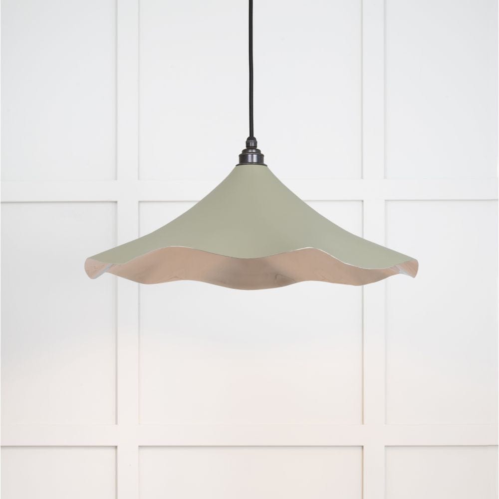 From The Anvil Electrical Smooth Nickel / Ceiling Pendants From The Anvil - Smooth Nickel Flora Pendant in Tump