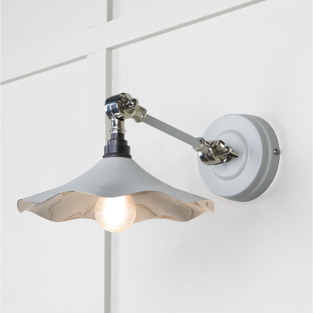 From The Anvil Electrical Smooth Nickel / Wall Lights From The Anvil - Smooth Nickel Flora Wall Light in Birch