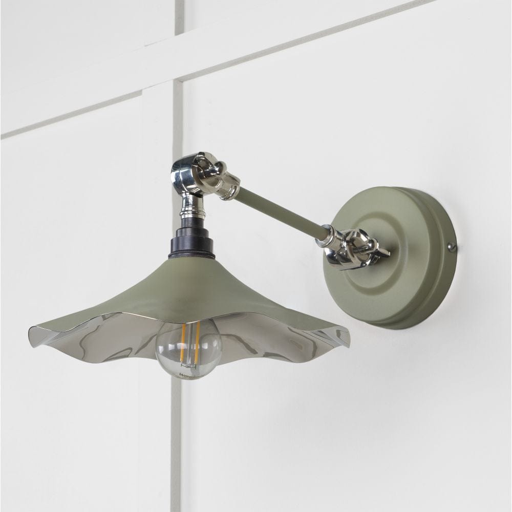From The Anvil Electrical Smooth Nickel / Wall Lights From The Anvil - Smooth Nickel Flora Wall Light in Tump