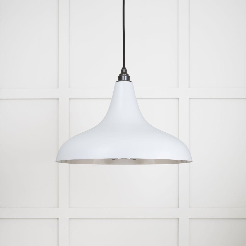 From The Anvil Electrical Smooth Nickel / Ceiling Pendants From The Anvil - Smooth Nickel Frankley Pendant in Birch