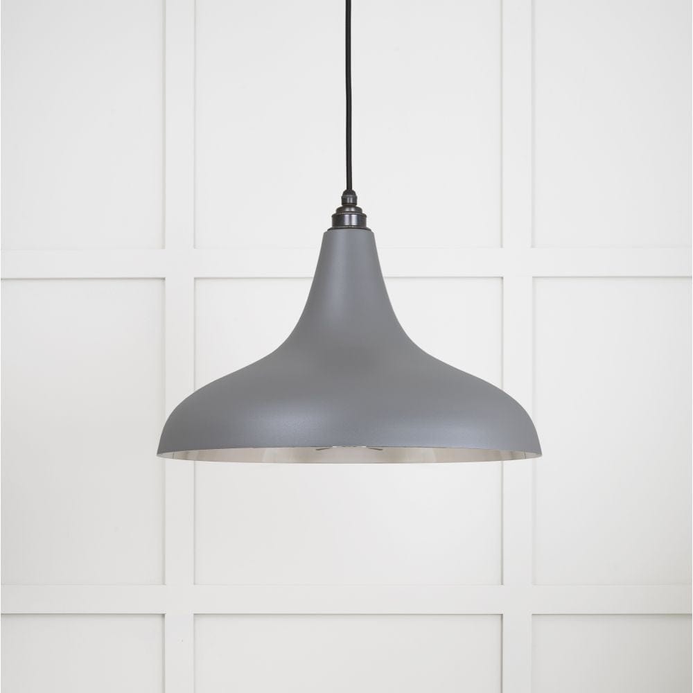 From The Anvil Electrical Smooth Nickel / Ceiling Pendants From The Anvil - Smooth Nickel Frankley Pendant in Bluff