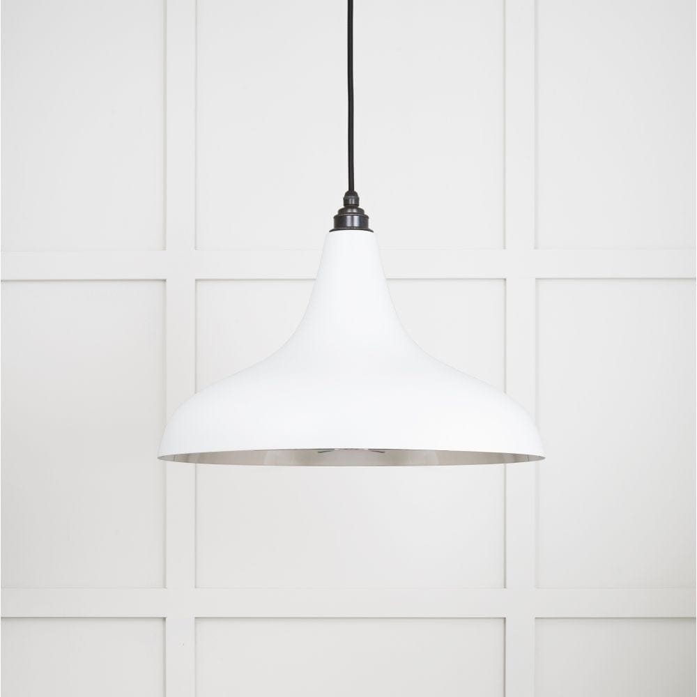 From The Anvil Electrical Smooth Nickel / Ceiling Pendants From The Anvil - Smooth Nickel Frankley Pendant in Flock