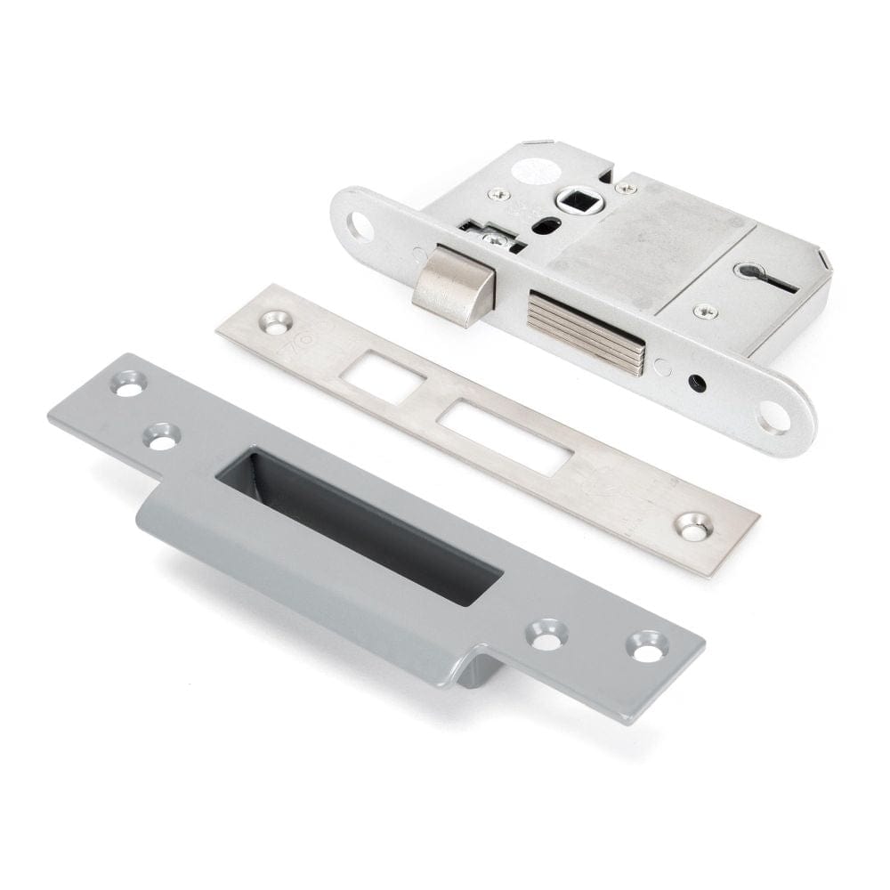 From The Anvil Locks & Latches Satin Stainless Steel / 5 Lever Sashlocks / 2.5" / 65mm From The Anvil - SS 2½" 5 Lever BS Sashlock KA