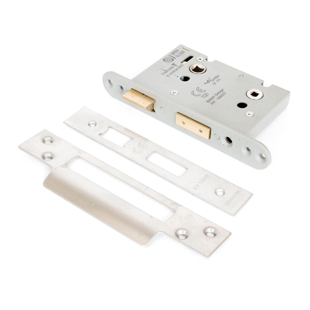 From The Anvil Locks & Latches Satin Stainless Steel / Bathroom Lock / 3" / 76mm From The Anvil - SSS 3" Heavy Duty Bathroom Mortice Lock