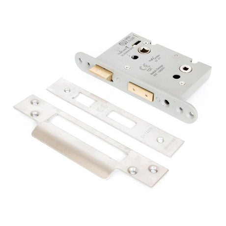 From The Anvil Locks & Latches Satin Stainless Steel / Bathroom Lock / 3" / 76mm From The Anvil - SSS 3" Heavy Duty Bathroom Mortice Lock