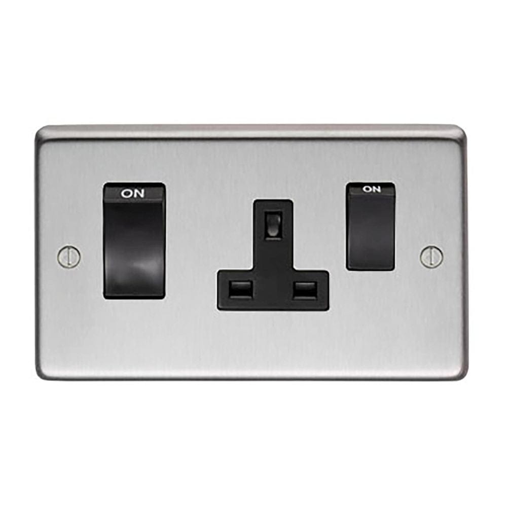 From The Anvil Electrical Satin Stainless Steel / 45 Amp Switch & Socket From The Anvil - SSS 45 Amp Switch & Socket