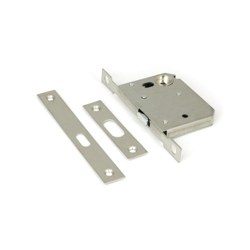 From The Anvil Locks & Latches Satin Stainless Steel / Sliding Door Locks From The Anvil - SSS 50mm Sliding Door Lock