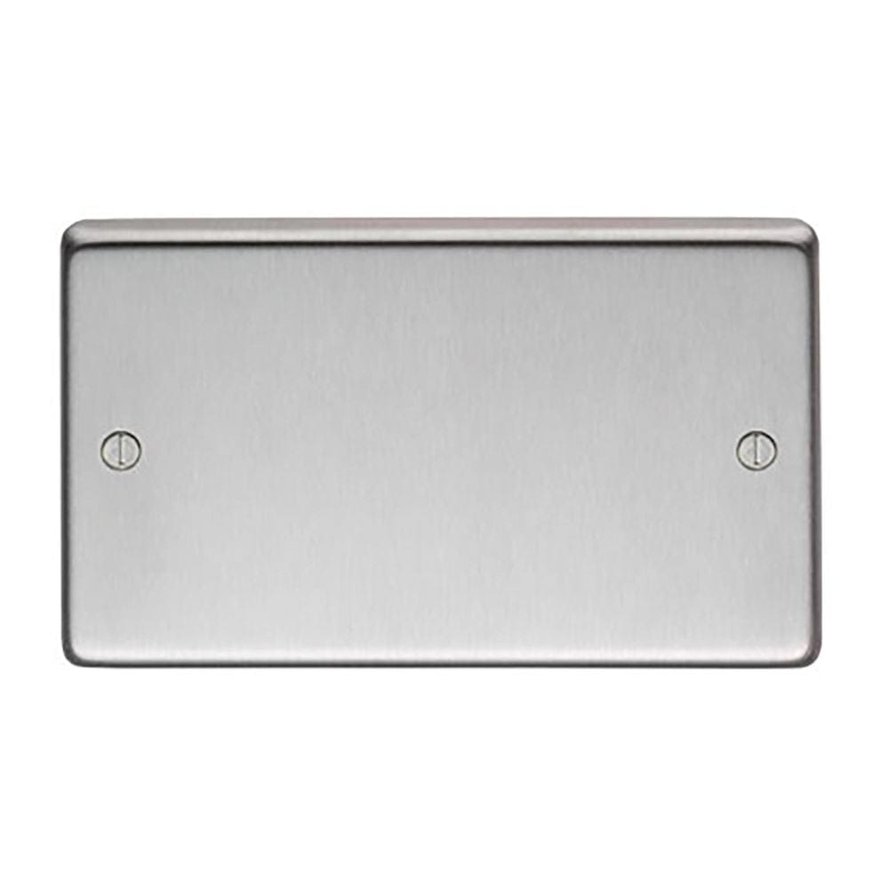From The Anvil Electrical Satin Stainless Steel / Double Blank Plate From The Anvil - SSS Double Blank Plate