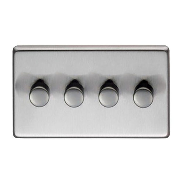 From The Anvil Electrical Satin Stainless Steel / Quad LED Dimmer Switch From The Anvil - SSS Quad LED Dimmer Switch