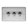 From The Anvil Electrical Satin Stainless Steel / Triple LED Dimmer Switch From The Anvil - SSS Triple LED Dimmer Switch