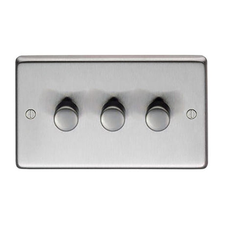 From The Anvil Electrical Satin Stainless Steel / Triple LED Dimmer Switch From The Anvil - SSS Triple LED Dimmer Switch