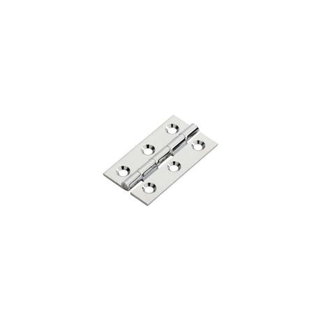Finger Tip Design Hinges Polished Chrome / 2" (51mm) FTD - 50 x 28mm Cabinet Hinge - Polished Chrome