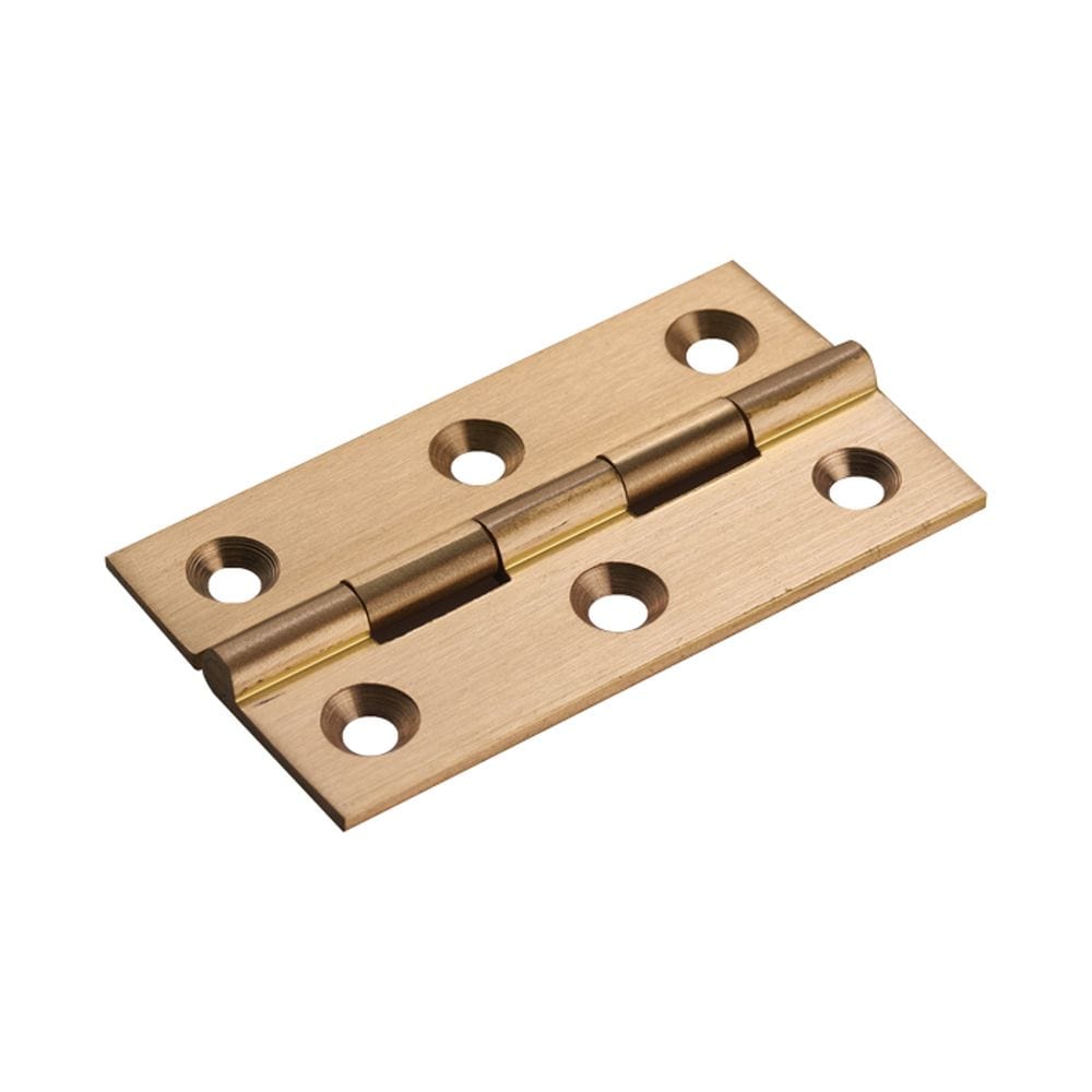 Finger Tip Design Hinges Satin Brass / 2.5" (64mm) FTD - 64 x 35mm Cabinet Hinge - Satin Brass