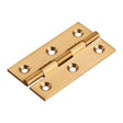 Finger Tip Design Hinges Self Colour Brass / 2.5" (64mm) FTD - 64 x 35mm Cabinet Hinge - Self Colour