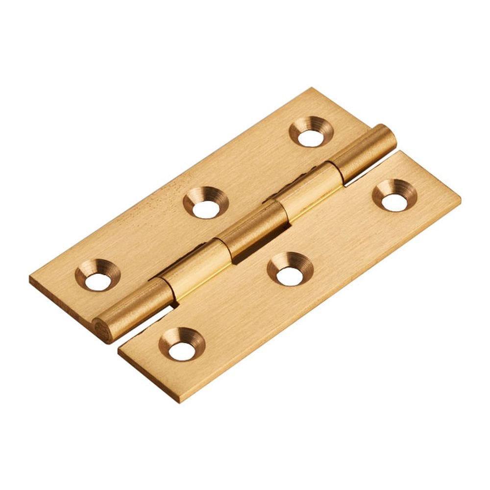 Finger Tip Design Hinges Self Colour Brass / 2.5" (64mm) FTD - 64 x 35mm Cabinet Hinge - Self Colour
