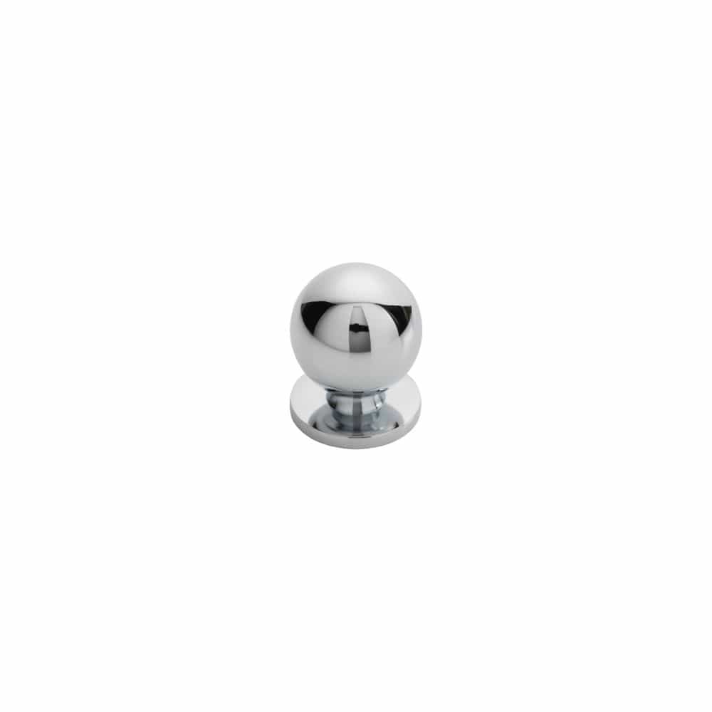 Finger Tip Design Cabinet Hardware Polished Chrome / Cabinet Knobs / 25mm Dia. FTD - Ball Knob 25mm - Polished Chrome