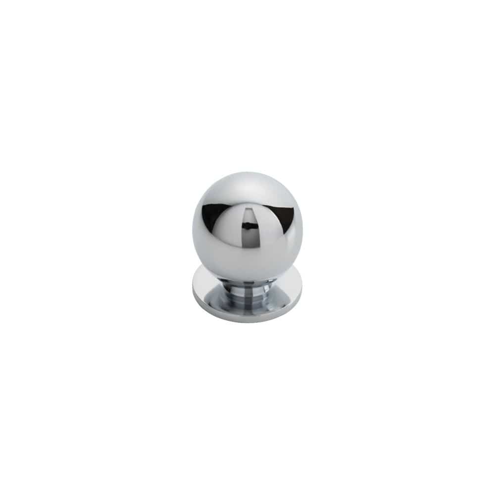 Finger Tip Design Cabinet Hardware Polished Chrome / Cabinet Knobs / 30mm Dia. FTD - Ball Knob 30mm - Polished Chrome