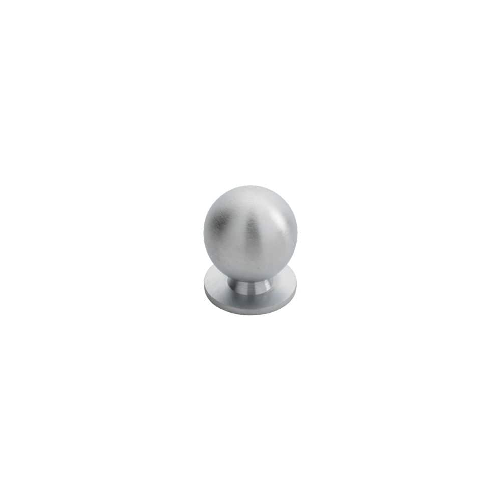 Finger Tip Design Cabinet Hardware Satin Chrome / Cabinet Knobs / 25mm Dia. FTD - Ball Knob Satin Chrome 25mm - Satin Chrome
