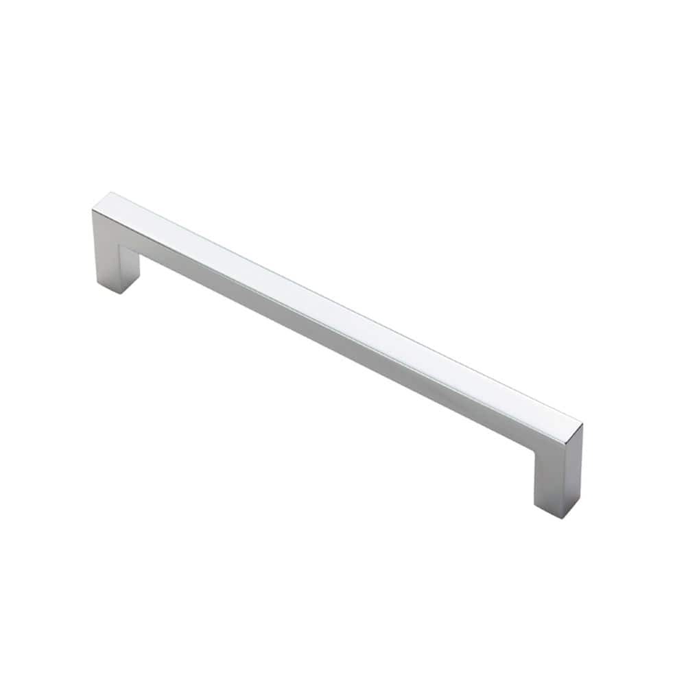 Finger Tip Design Cabinet Hardware Polished Chrome / Cabinet Pull Handles FTD - Block Handle - Polished Chrome