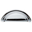 Finger Tip Design Cabinet Hardware Polished Chrome / Cabinet Cup Pulls FTD - Cottage Cup Pull 76mm - Polished Chrome